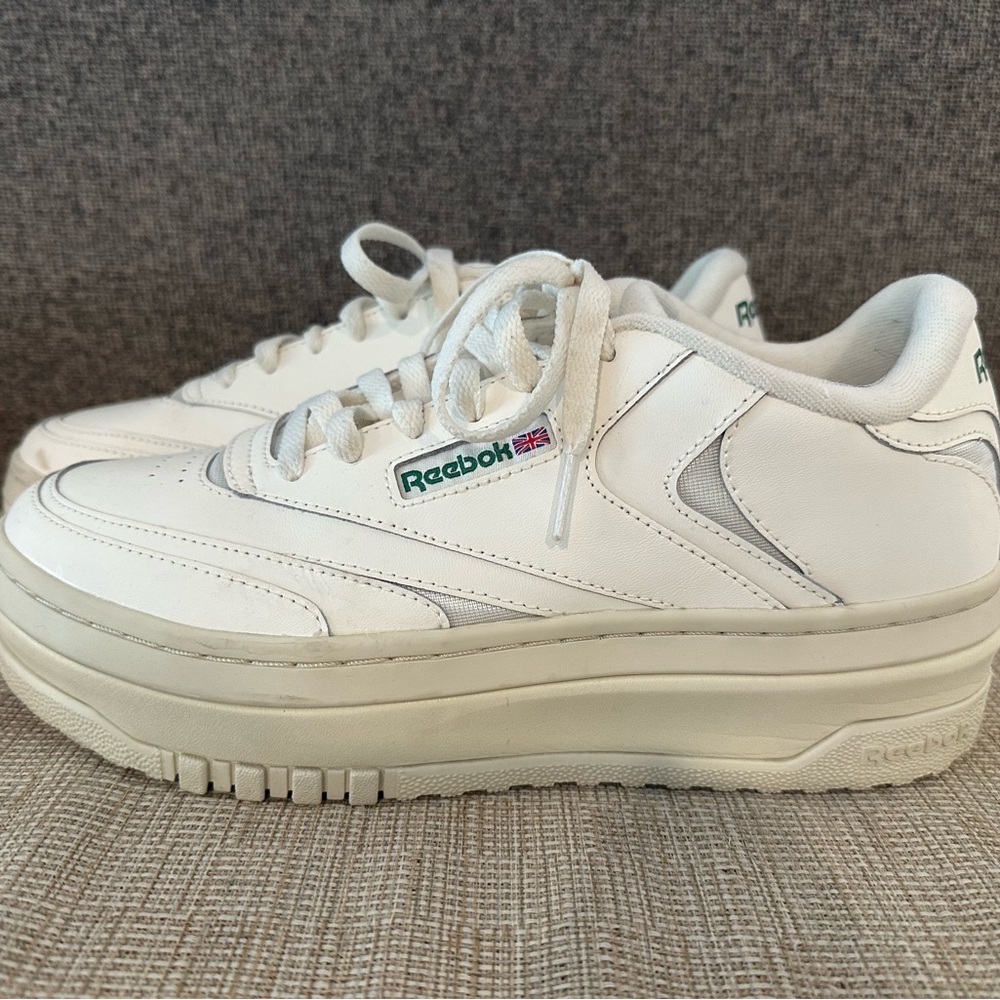Reebok Women's Cream and White Sneakers